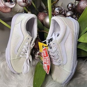 Vans Old Skool UV Glitter sneakers Big kid size2 new